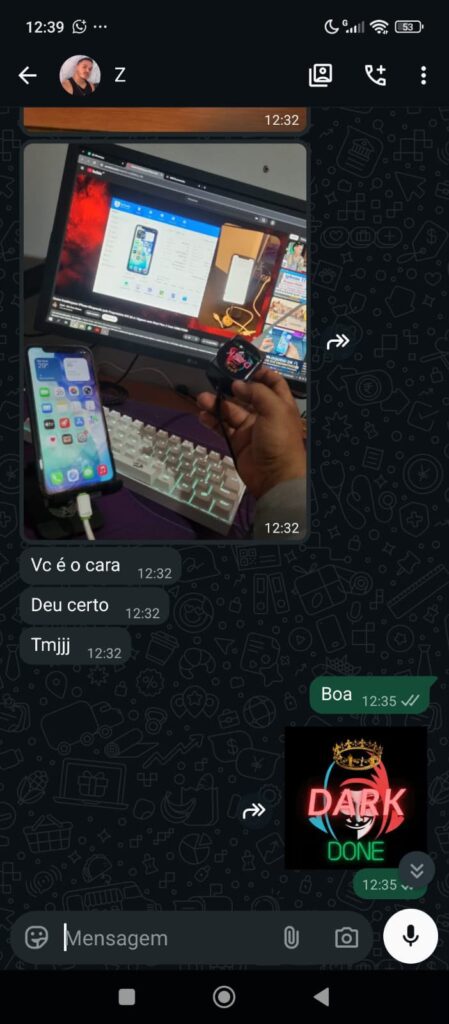Conversa de cliente 11 — feedback sobre a Dark Box