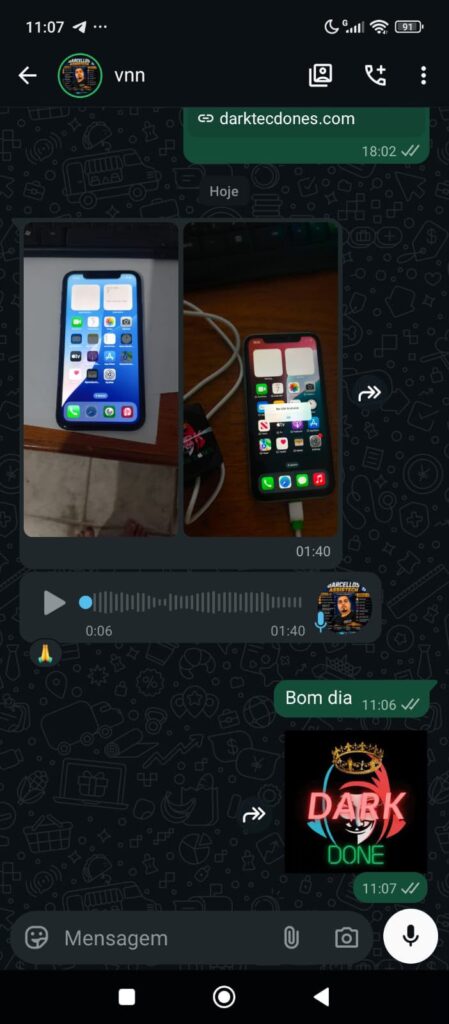 Conversa de cliente 6 — feedback sobre a Dark Box