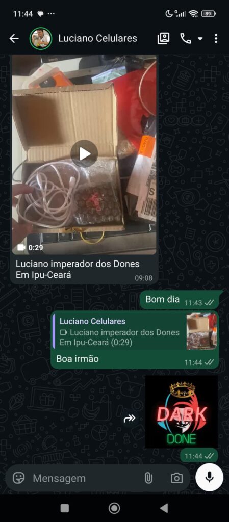Conversa de cliente 3 — feedback sobre a Dark Box
